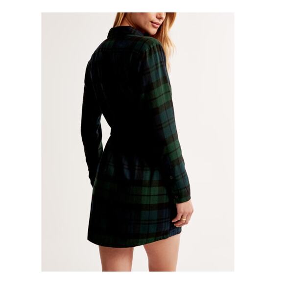 Abercrombie & Fitch Flannel Shirt Dress XST - Picture 10 of 10